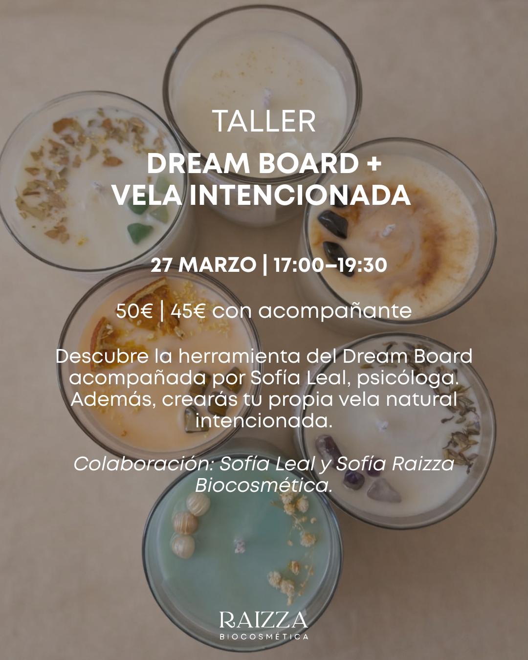 TALLER: DREAM BOARD+VELA INTENCIONADA